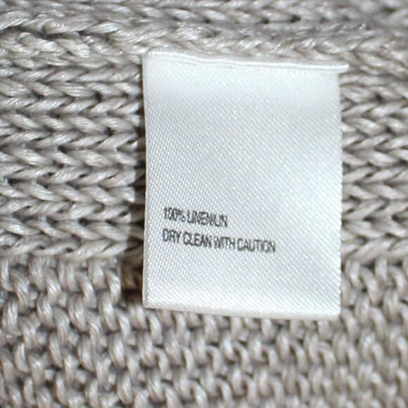 NWT Black 1826 Brown v neck 100% linen silver  gray cozy sweater men size XL - Picture 8 of 8